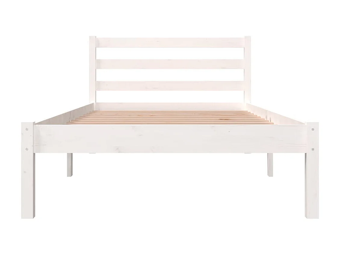 Lit simple | Lit adulte, enfant | Cadre de lit 90x190 cm blanc