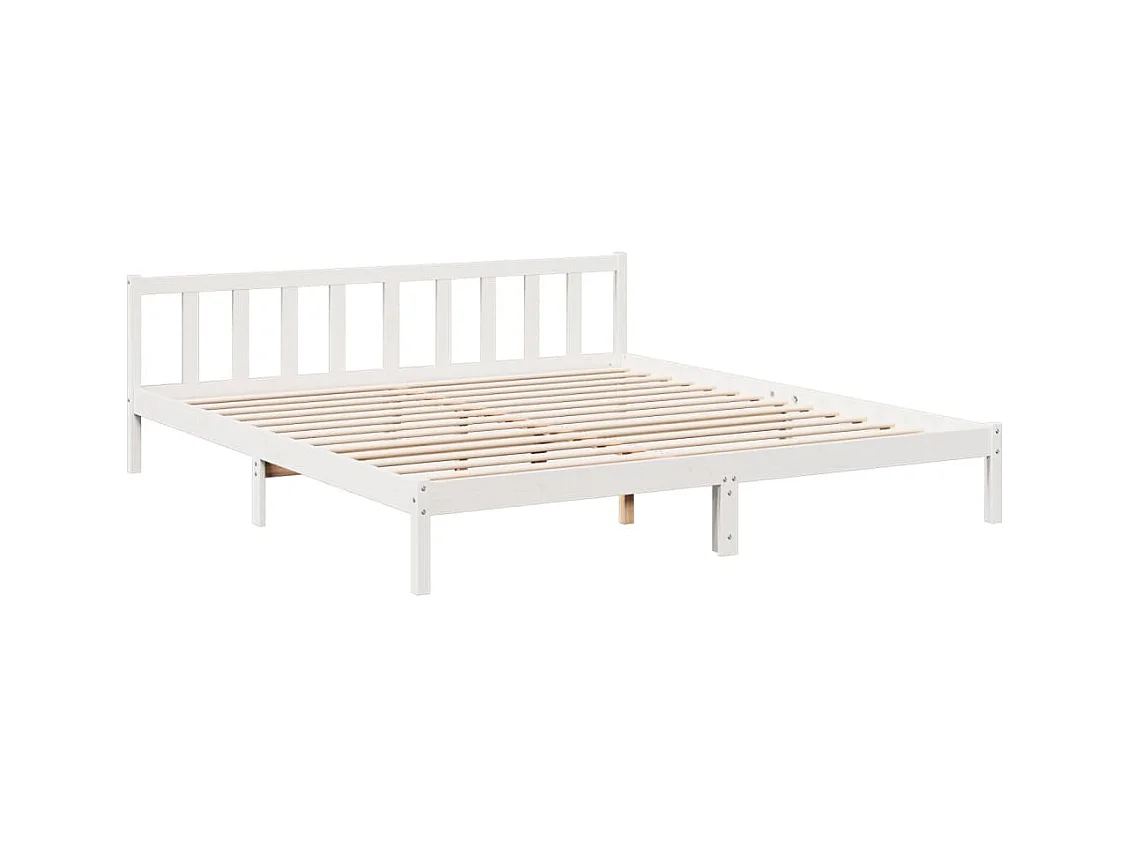 Lit double | Lit adulte | Cadre de lit extra long 180x210 cm bois massif pin