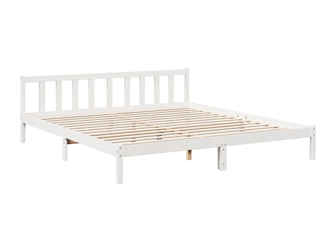Lit double | Lit adulte | Cadre de lit extra long 180x210 cm bois massif pin