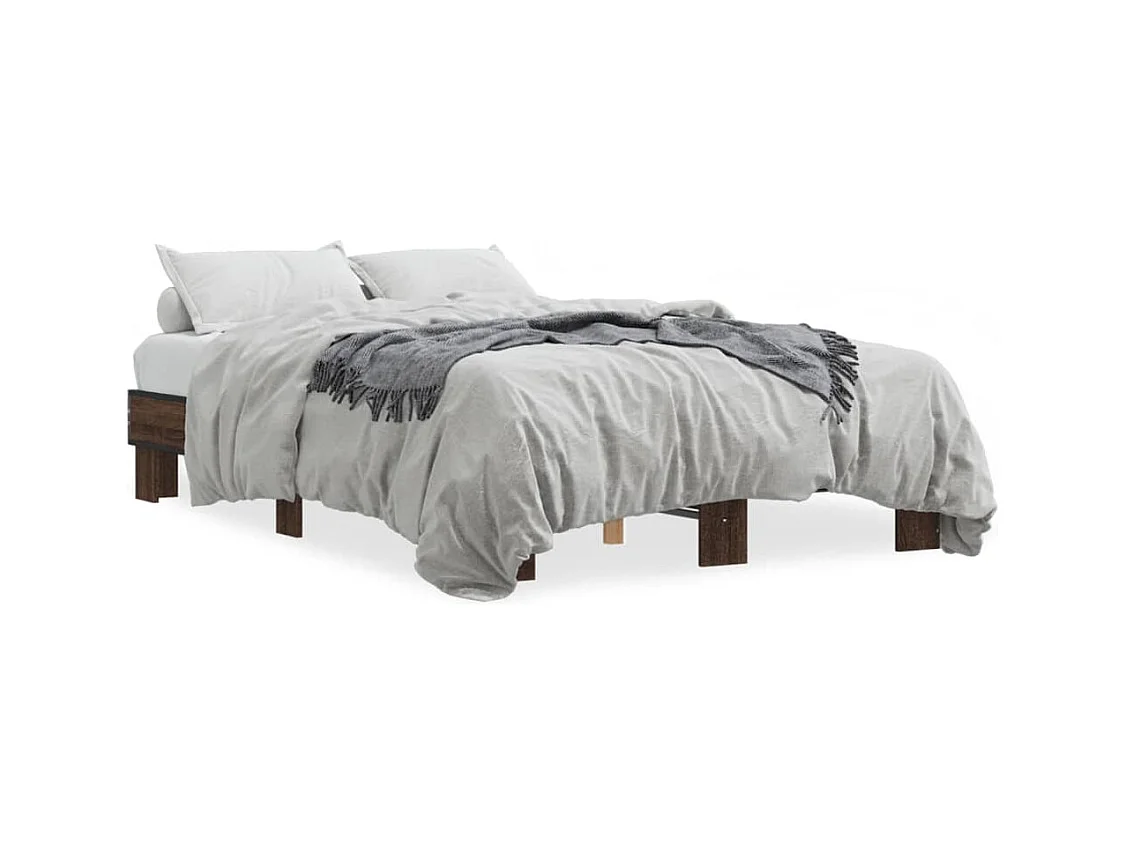 Lit simple | Lit adulte, enfant | Cadre de lit chêne marron 120x200 cm