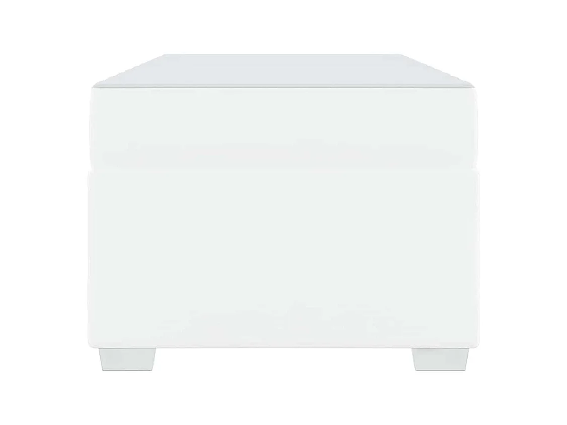 Lit simple | Lit adulte, enfant | Cadre de lit Blanc 80x200 cm Faux cuir