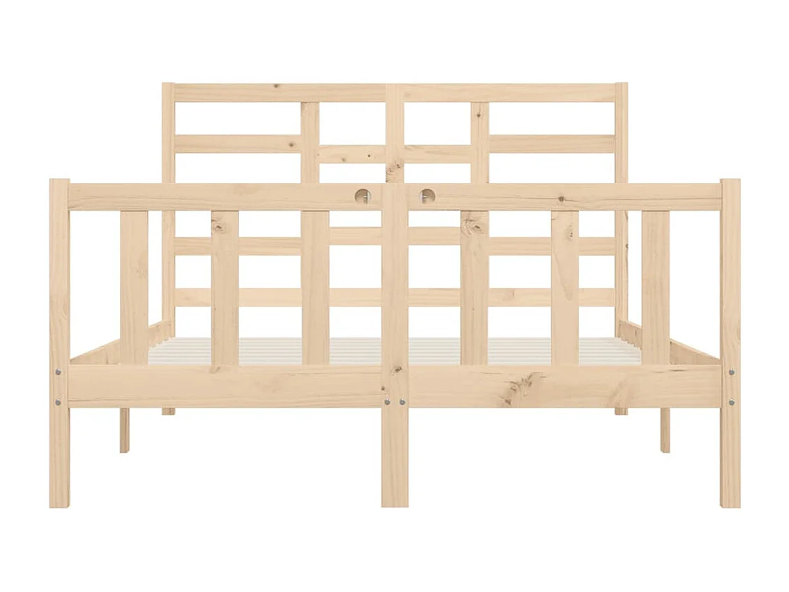 Lit double | Lit adulte | Cadre de lit 140x200 cm bois massif de pin