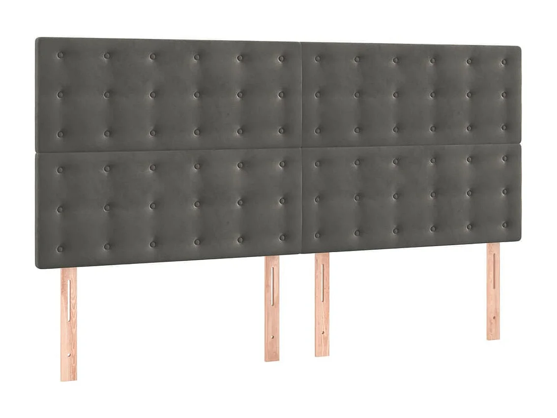 Bedframe | Tweepersoonsbed zonder matras 200x200 cm fluweel donkergrijs