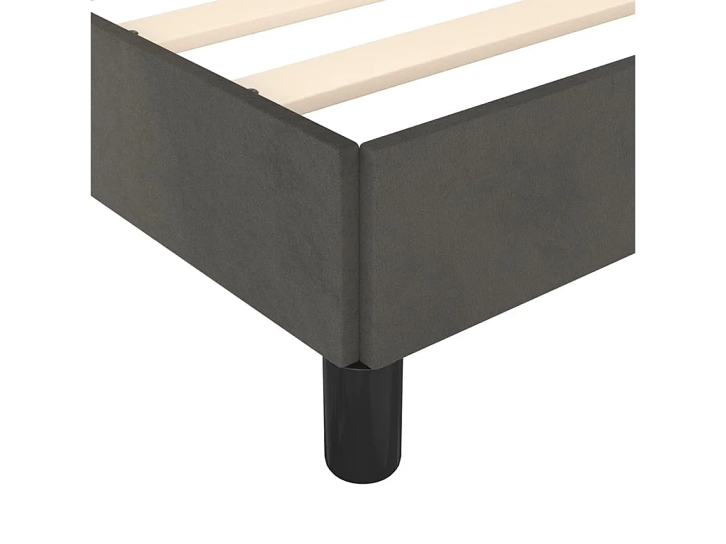 Bedframe | Tweepersoonsbed zonder matras 200x200 cm fluweel donkergrijs