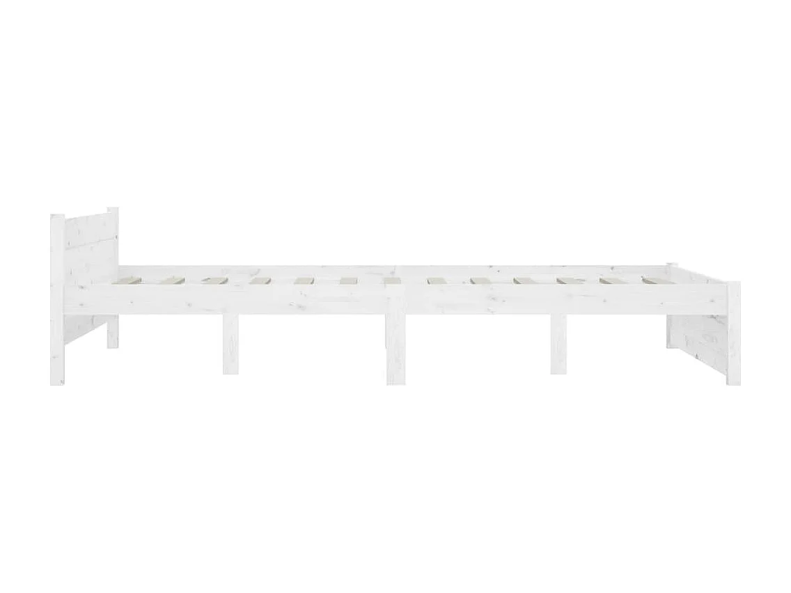 Lit double | Lit adulte | Cadre de lit avec tiroirs blanc 140x190 cm