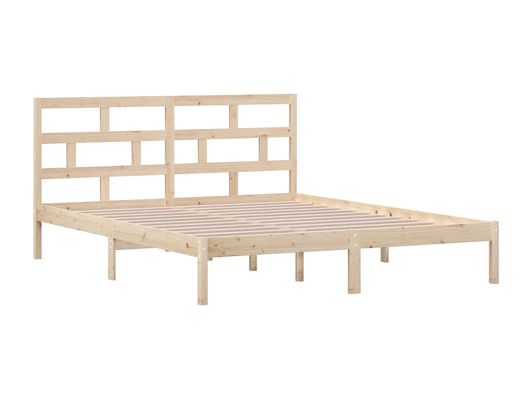 Lit double | Lit adulte | Cadre de lit bois massif 160x200 cm