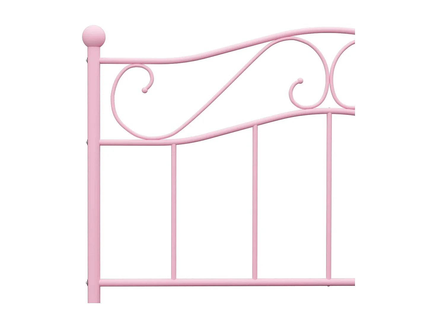 Lit simple | Lit adulte, enfant | Cadre de lit rose métal 90x200 cm