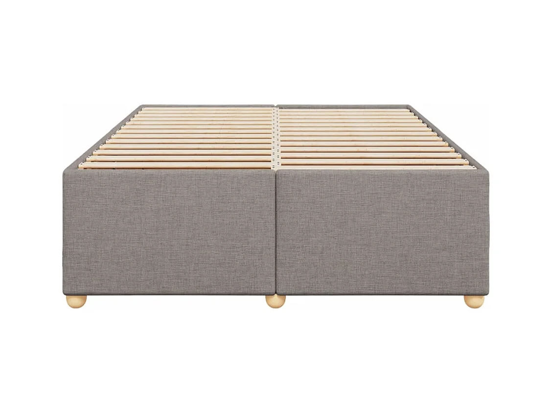 Lit double | Lit adulte | Cadre de lit taupe 160x200 cm tissu
