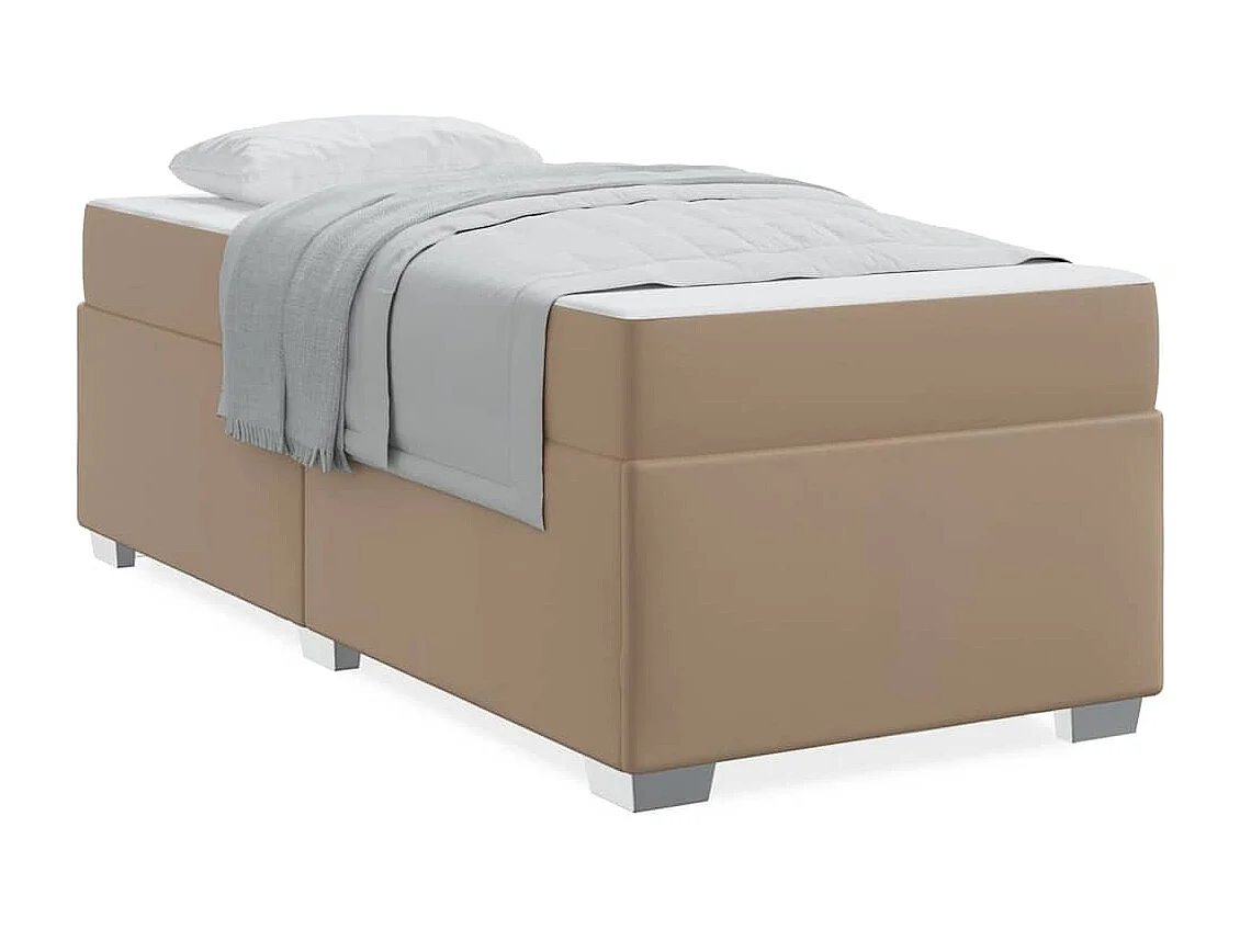 Lit simple | Lit adulte, enfant | Cadre de lit Cappuccino 80x200 cm Faux cuir