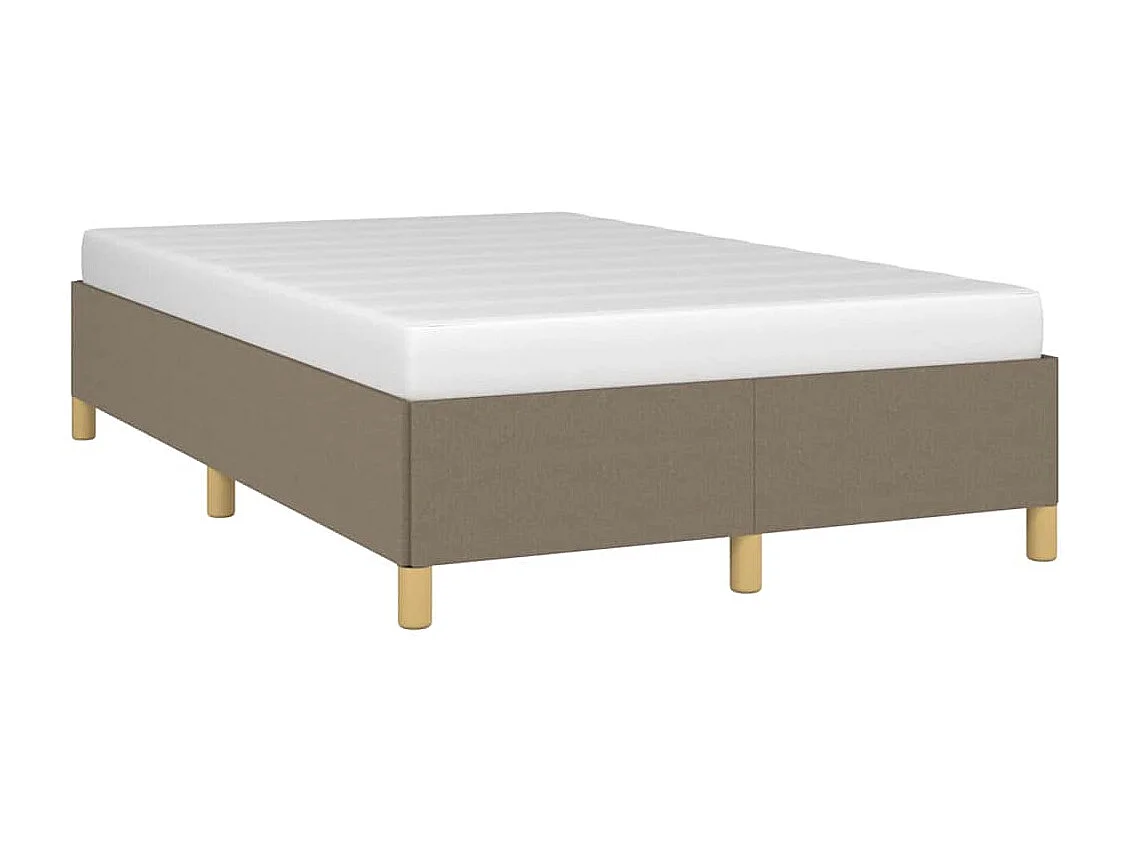 Lit simple | Lit adulte, enfant | Cadre de lit taupe 120x190 cm tissu