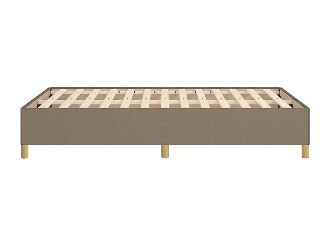 Lit simple | Lit adulte, enfant | Cadre de lit taupe 120x190 cm tissu