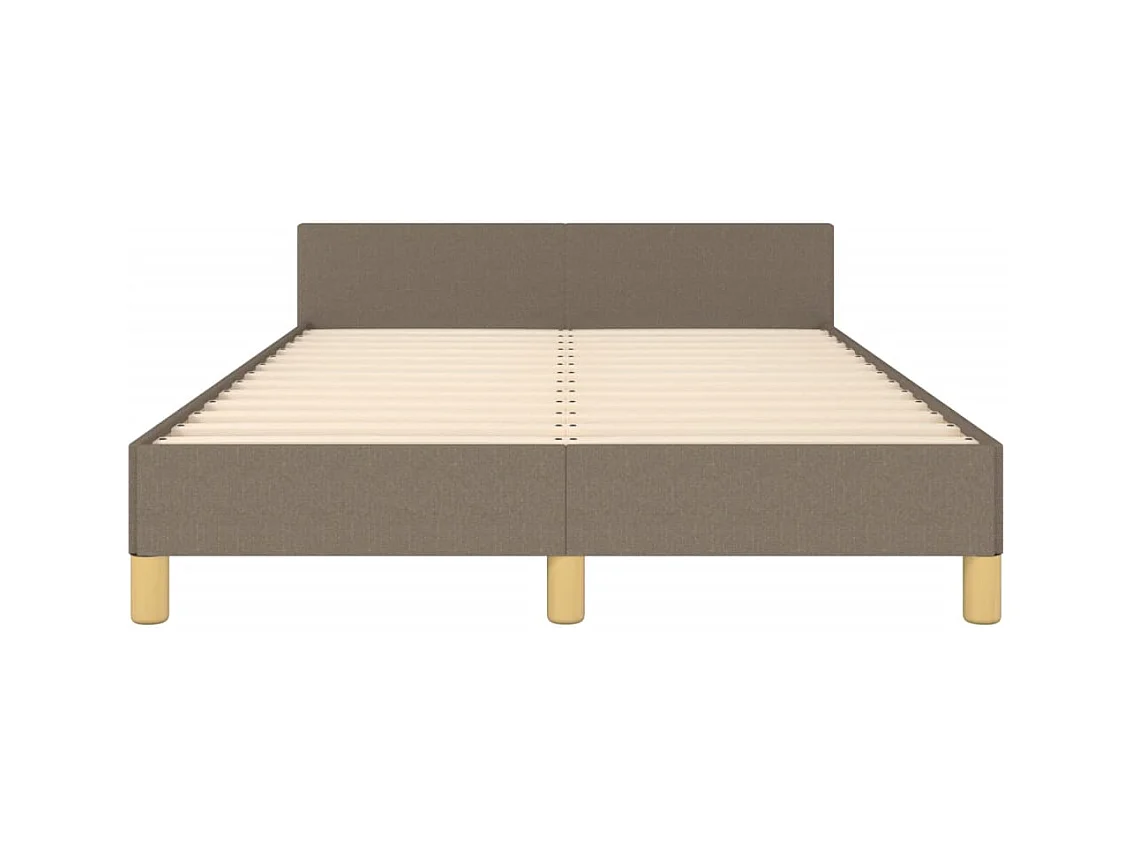 Lit simple | Lit adulte, enfant | Cadre de lit taupe 120x200 cm tissu