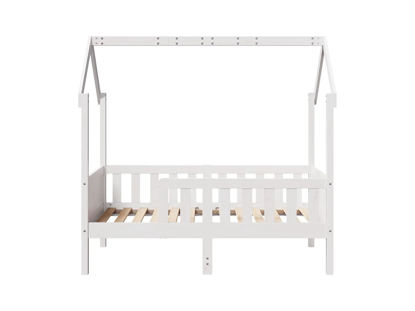 Lit simple | Lit enfant | Cadre de lit d'enfants forme de maison pin 80x160 cm