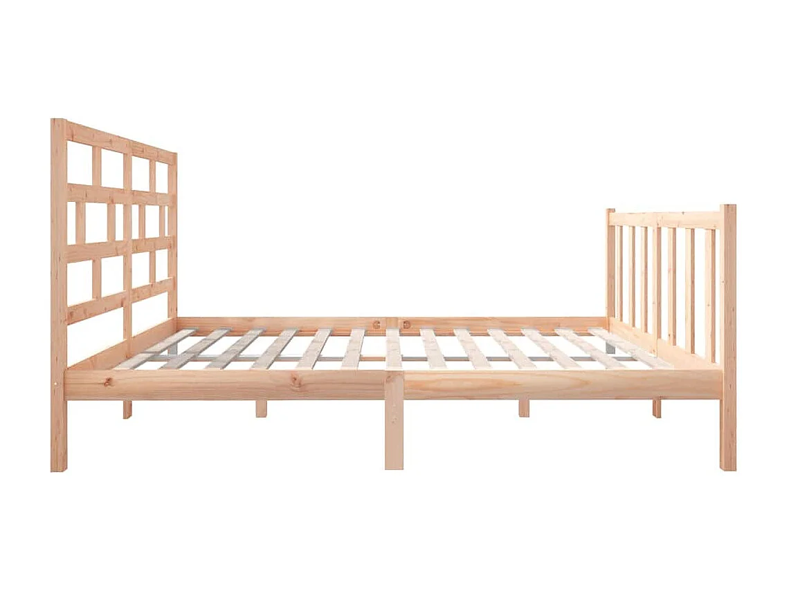 Lit simple | Lit adulte, enfant | Cadre de lit bois de pin massif 120x190 cm