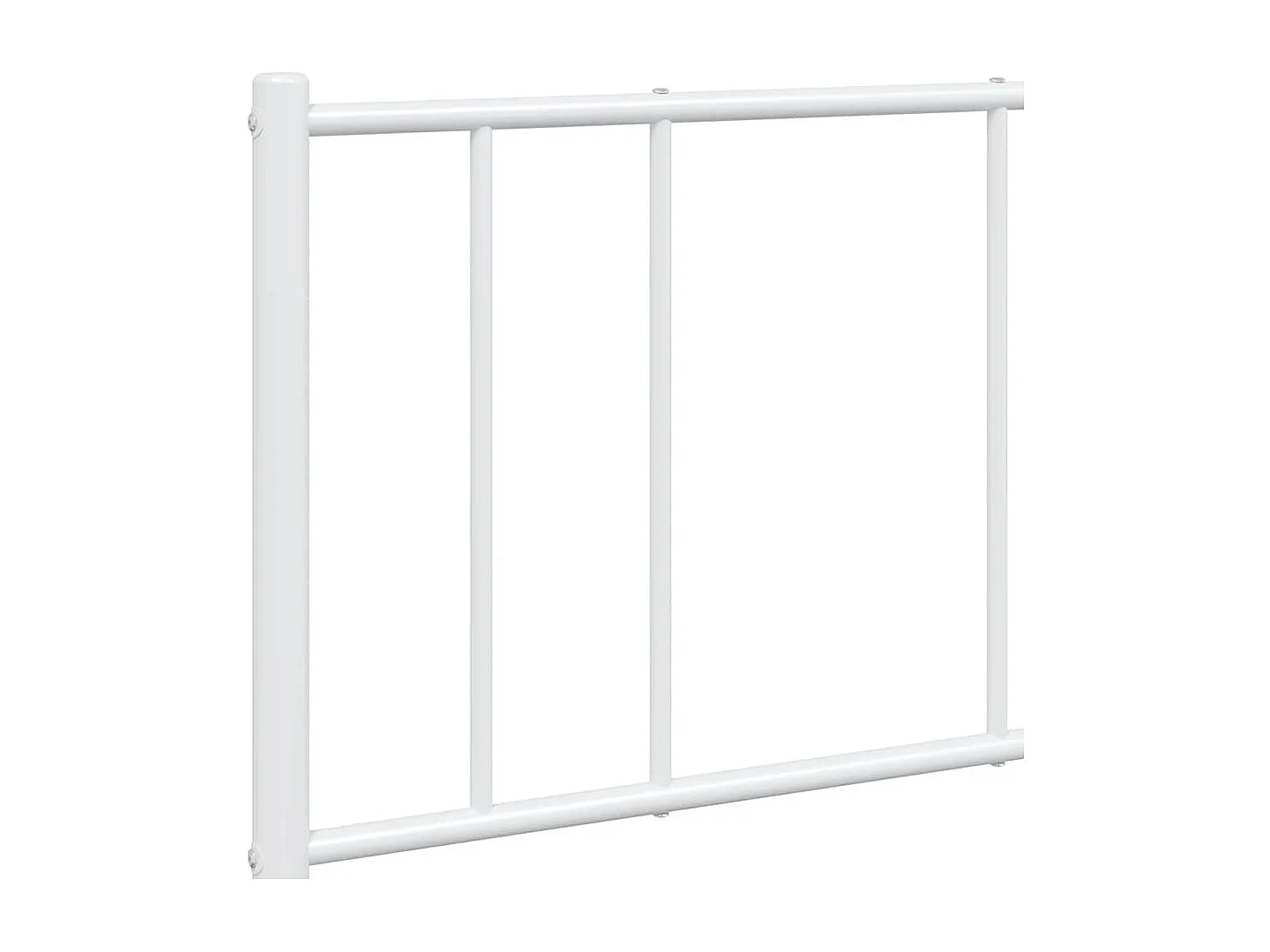 Lit double | Lit adulte | Cadre de lit métal et pied de lit blanc 135x190 cm