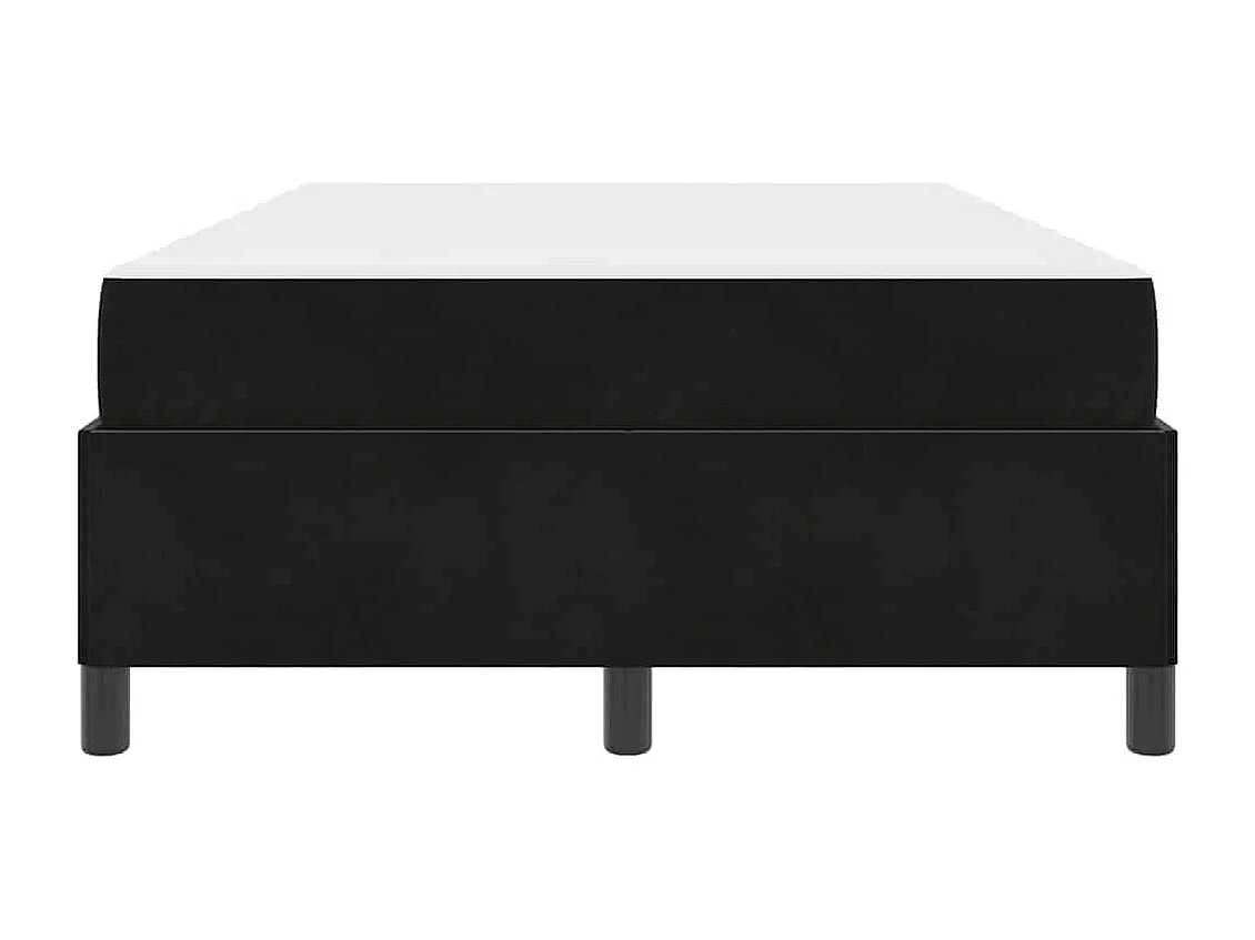 Lit simple | Lit adulte, enfant | Cadre de lit Noir et blanc et noir 120x200 cm Velours