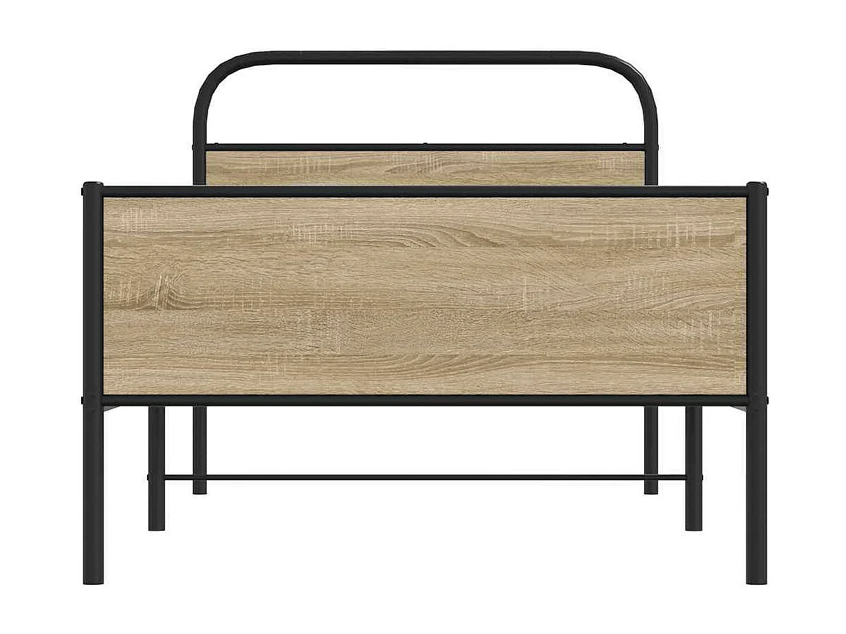 Lit simple | Lit adulte, enfant | Cadre de lit 100x200 cm chêne sonoma