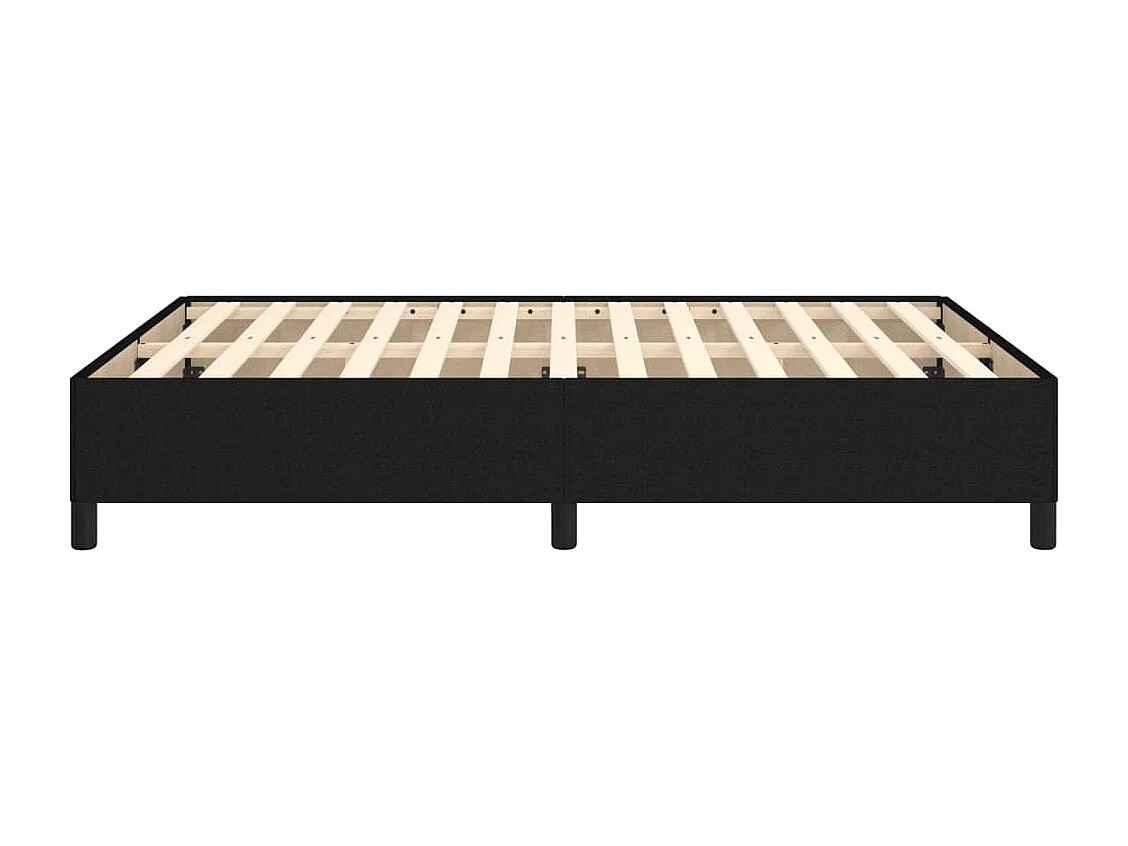 Lit double | Lit adulte | Cadre de lit noir 140x200 cm tissu