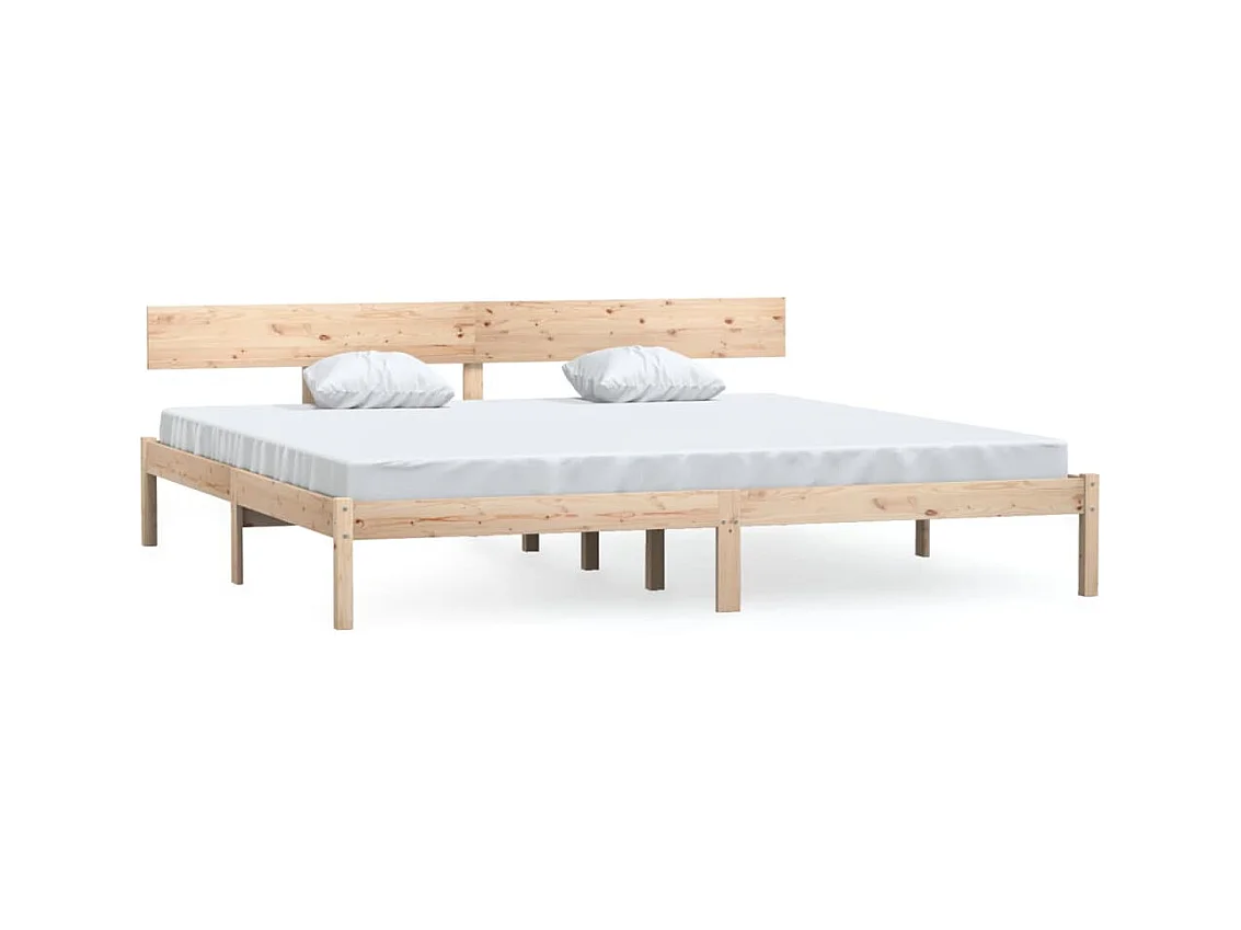 Lit double | Lit adulte | Cadre de lit bois massif 200x200 cm