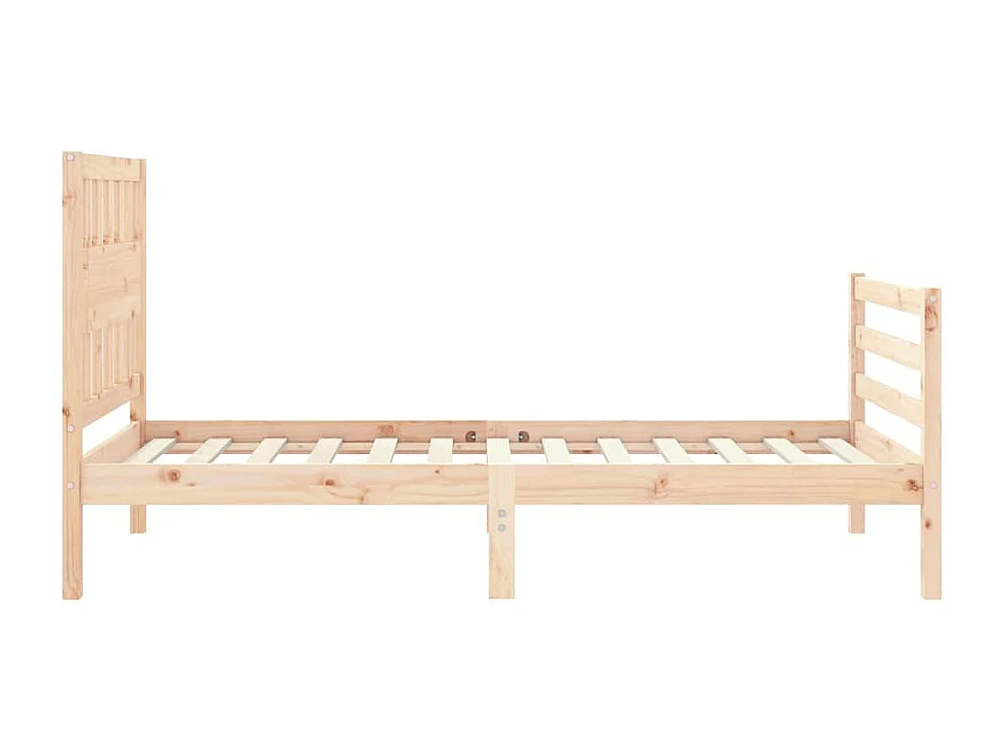 Lit simple | Lit adulte, enfant | Cadre de lit bois massif 75x190 cm