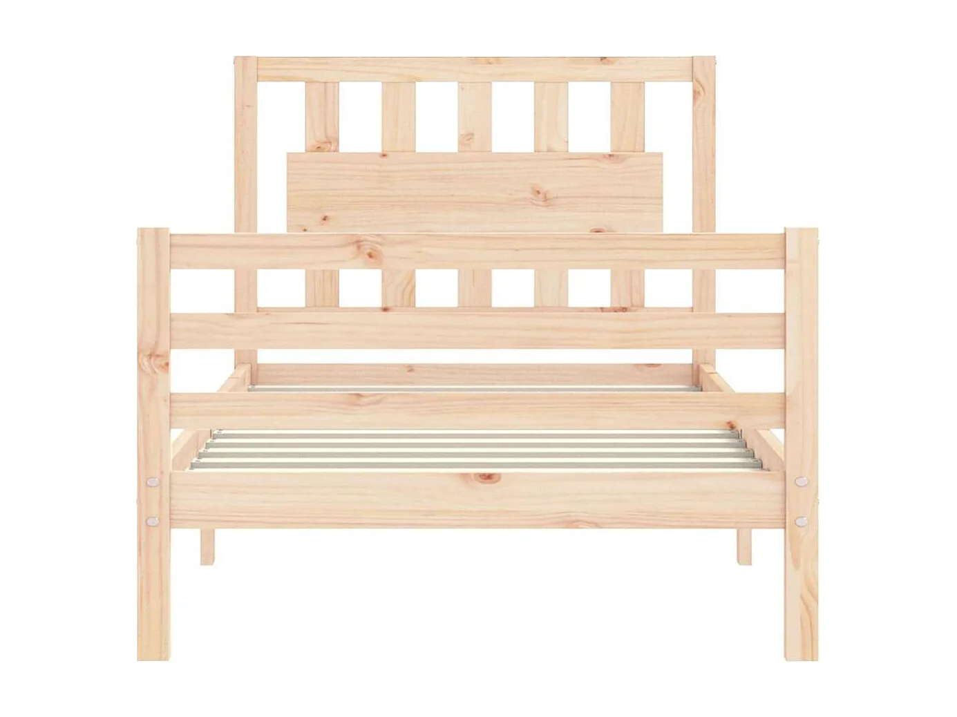 Lit simple | Lit adulte, enfant | Cadre de lit bois massif 75x190 cm