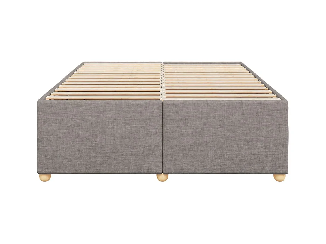Letto per adulti | Letto matrimoniale | Giroletto senza Materasso Tortora 140x190 cm in Tessuto