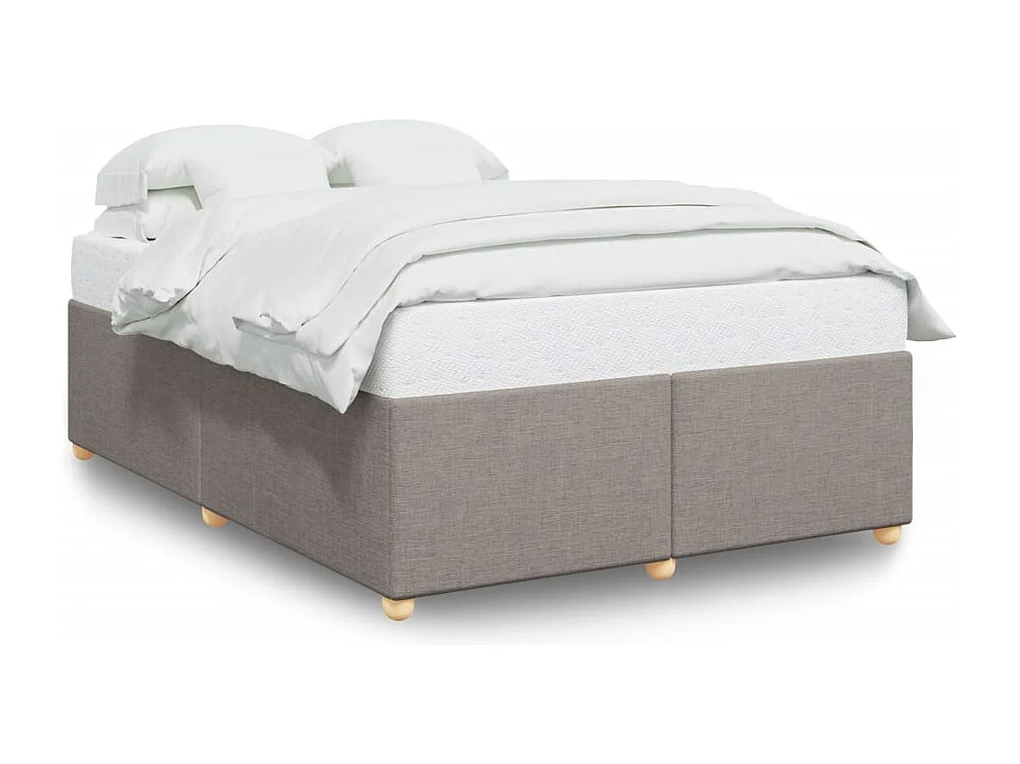 Lit double | Lit adulte | Cadre de lit taupe 140x190 cm tissu