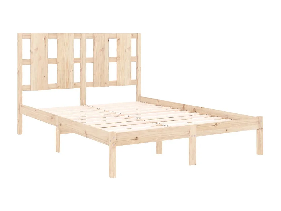 Lit double | Lit adulte | Cadre de lit 135x190 cm bois massif