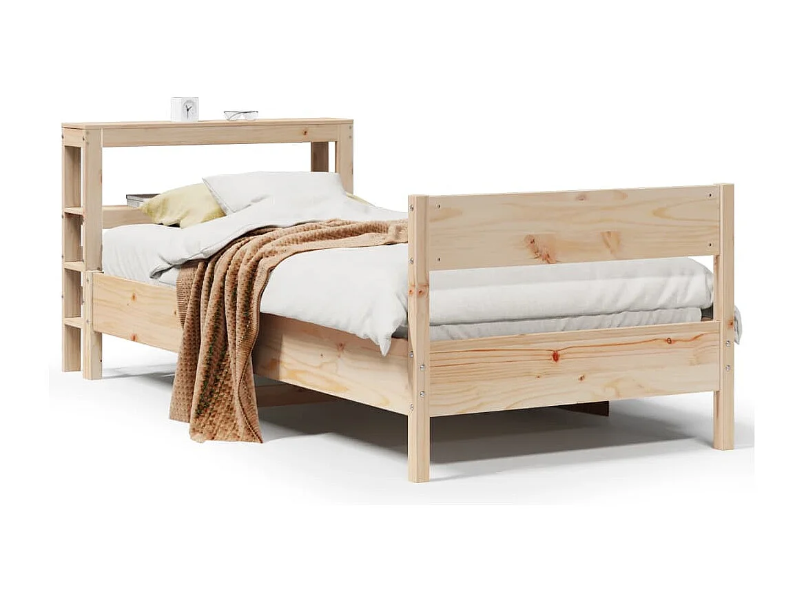 Lit simple | Lit adulte, enfant | Cadre de lit 75x190 cm bois de pin massif