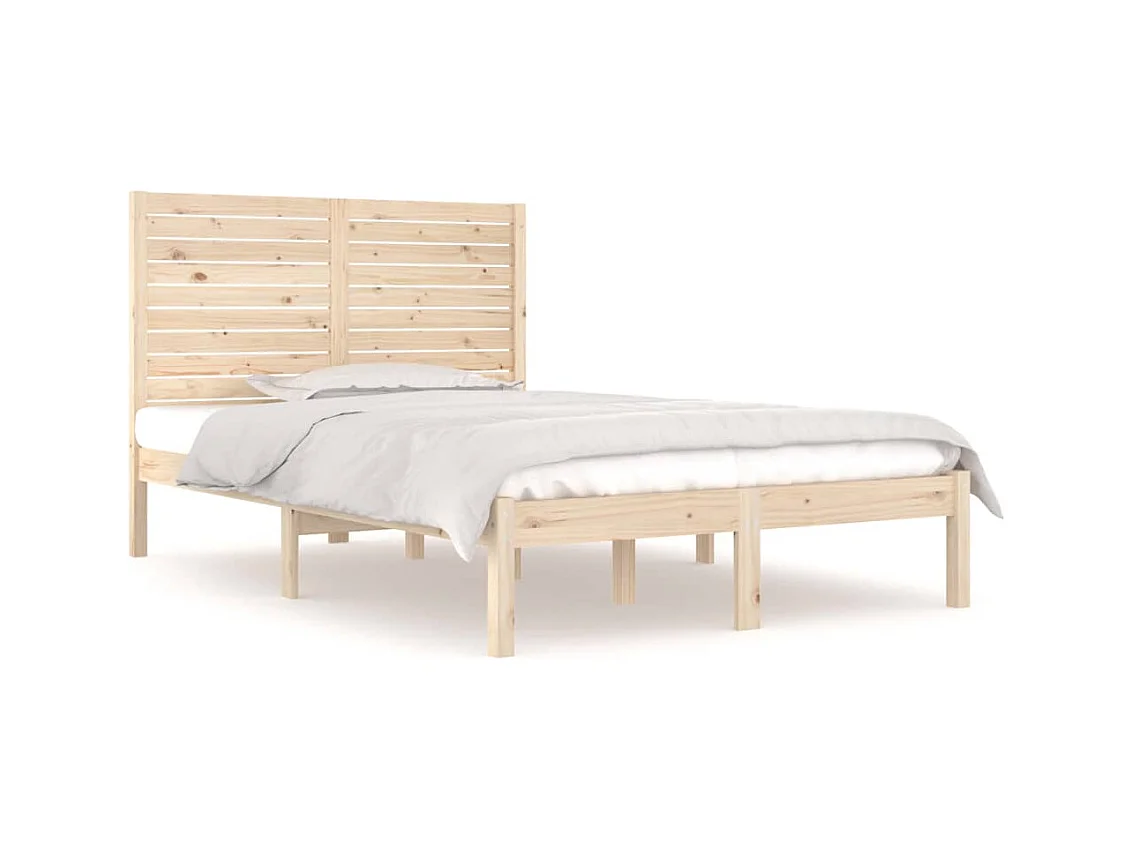 Lit double | Lit adulte | Cadre de lit 140x190 cm bois massif