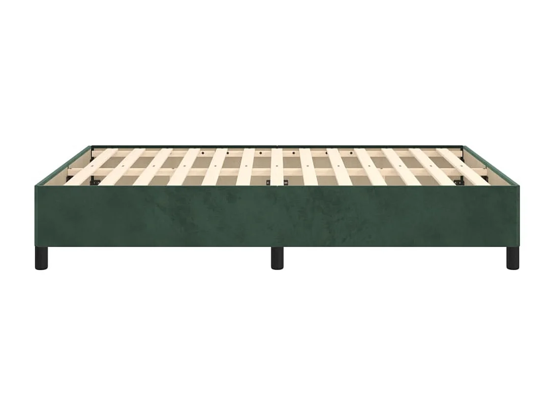 Lit double | Lit adulte | Cadre de lit vert foncé 140x200 cm velours