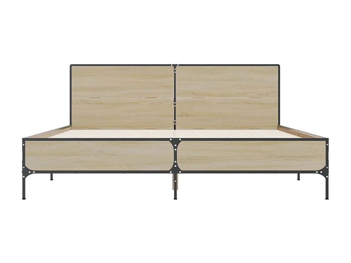 Lit simple | Lit adulte, enfant | Cadre de lit chêne sonoma 120x200 cm