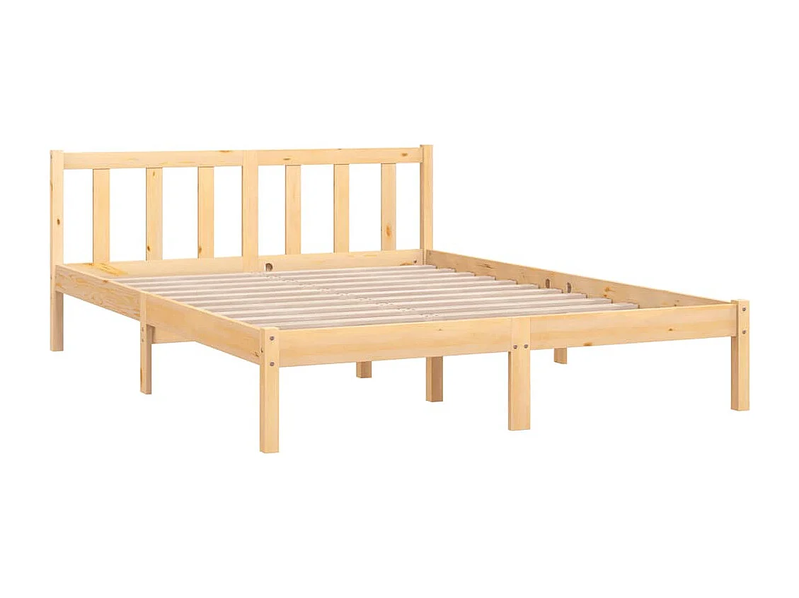 Lit double | Lit adulte | Cadre de lit bois massif 160x200 cm