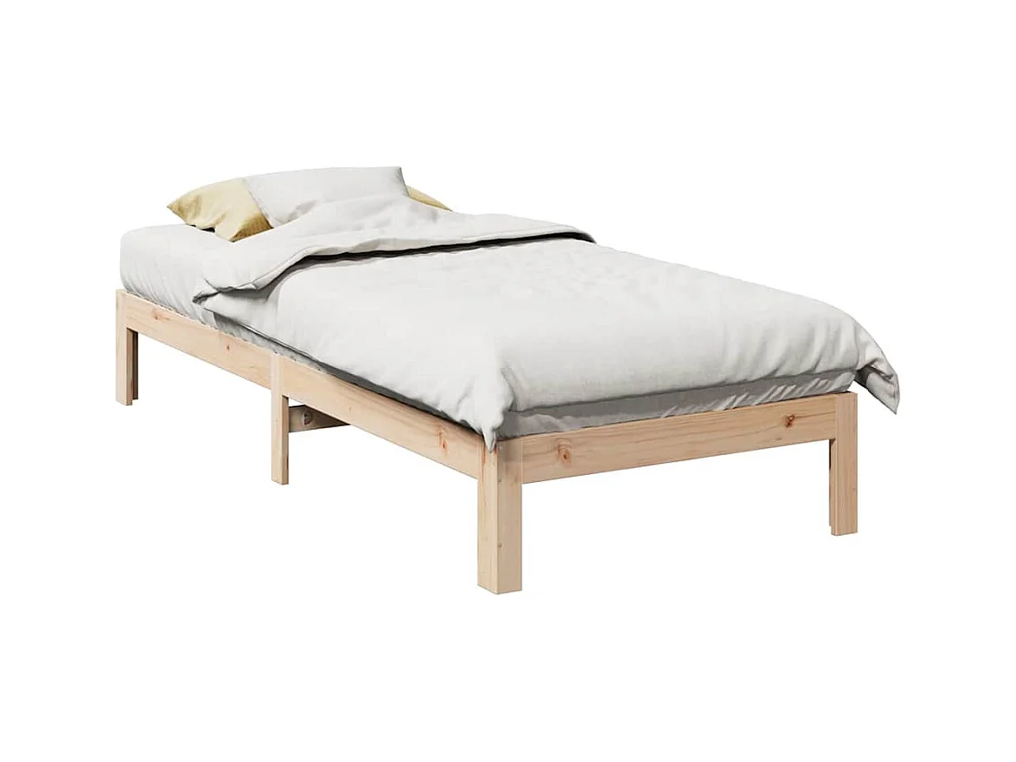 Lit simple | Lit adulte, enfant | Cadre de lit 80x200 cm bois massif de pin