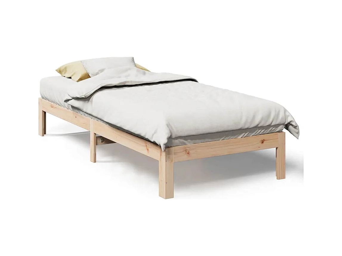 Lit simple | Lit adulte, enfant | Cadre de lit 80x200 cm bois massif de pin