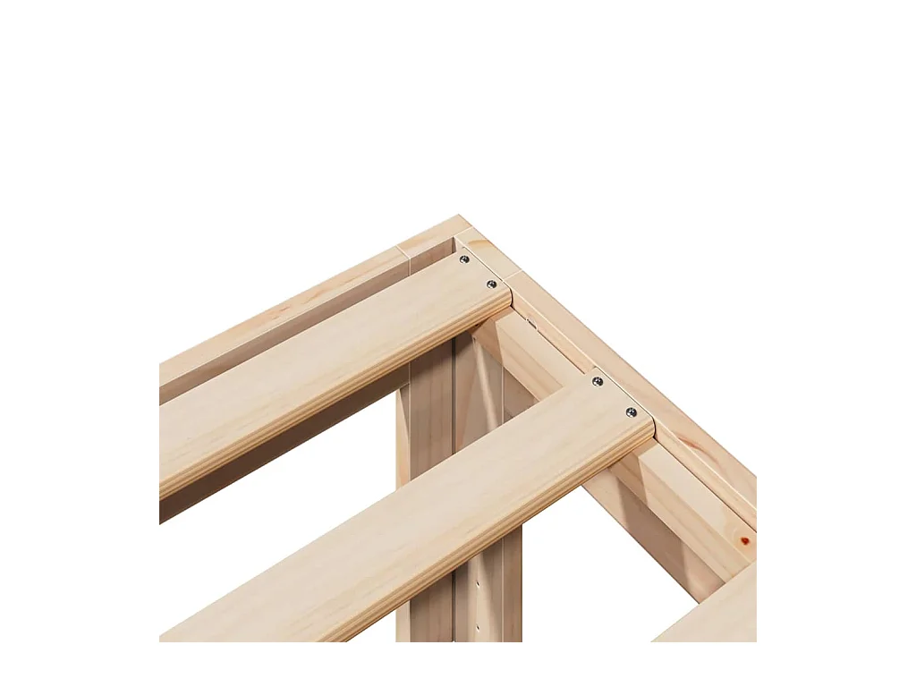 Lit simple | Lit adulte, enfant | Cadre de lit 80x200 cm bois massif de pin