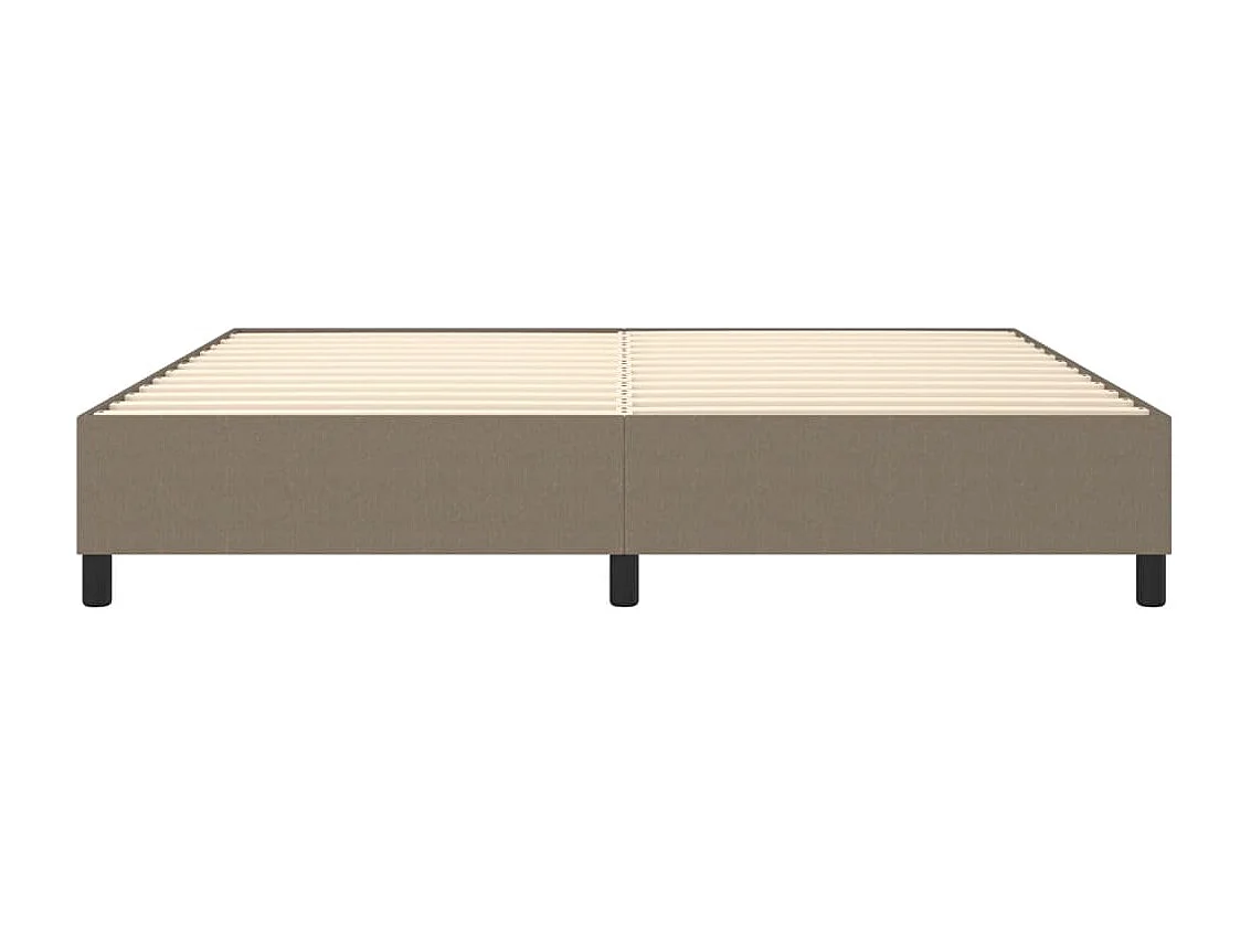 Lit double | Lit adulte | Cadre de lit taupe 200x200 cm tissu