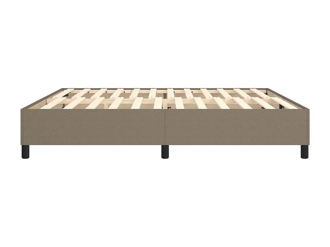 Lit double | Lit adulte | Cadre de lit taupe 200x200 cm tissu
