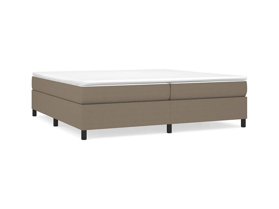 Lit double | Lit adulte | Cadre de lit taupe 200x200 cm tissu