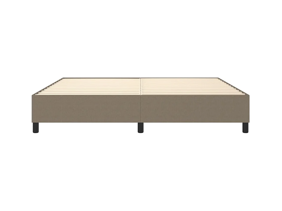 Lit double | Lit adulte | Cadre de lit taupe 200x200 cm tissu