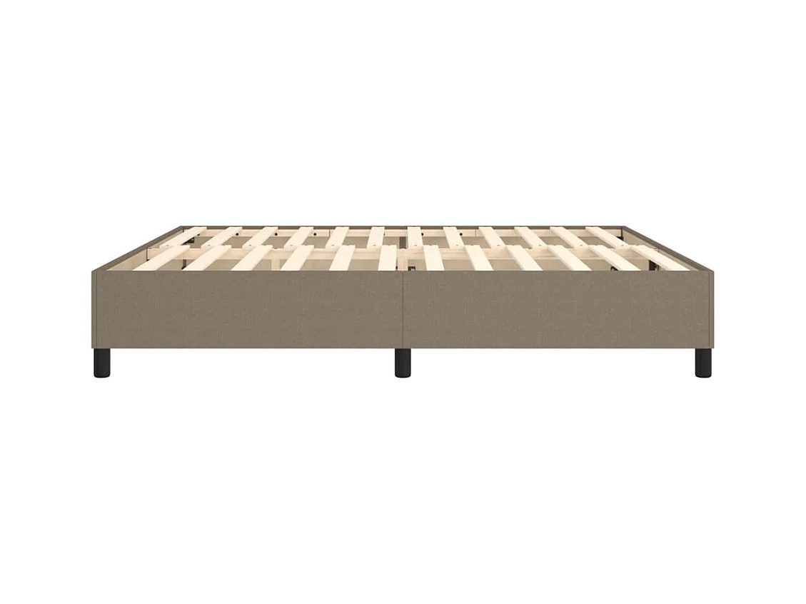 Lit double | Lit adulte | Cadre de lit taupe 200x200 cm tissu