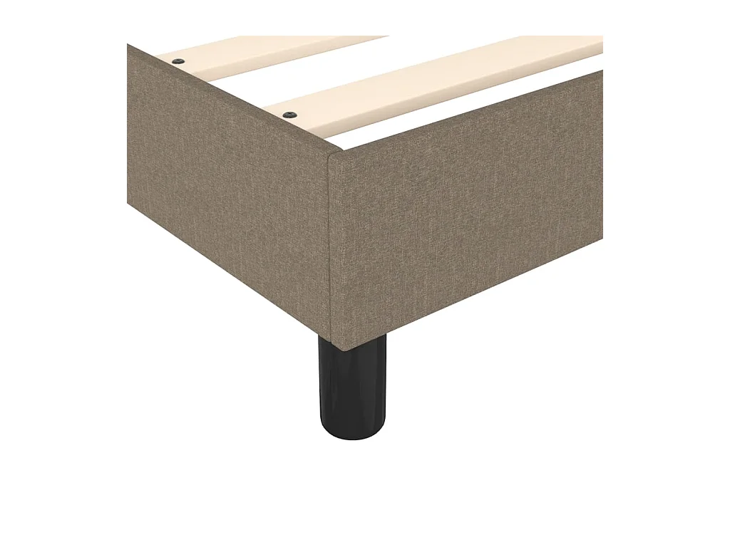 Lit double | Lit adulte | Cadre de lit taupe 200x200 cm tissu