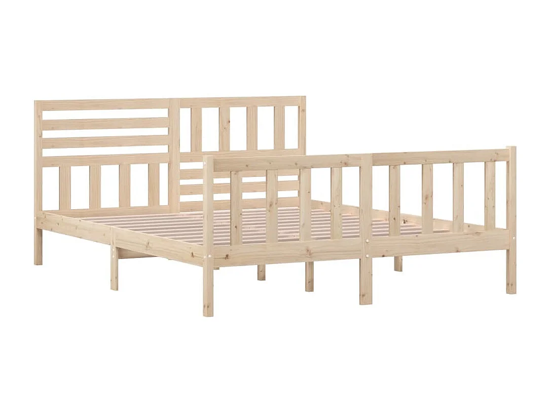 Lit double | Lit adulte | Cadre de lit bois massif 160x200 cm
