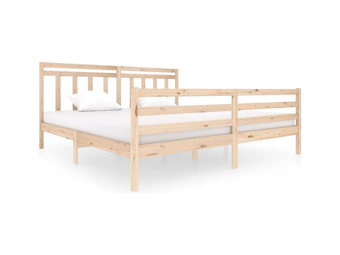 Lit double | Lit adulte | Cadre de lit bois massif 200x200 cm