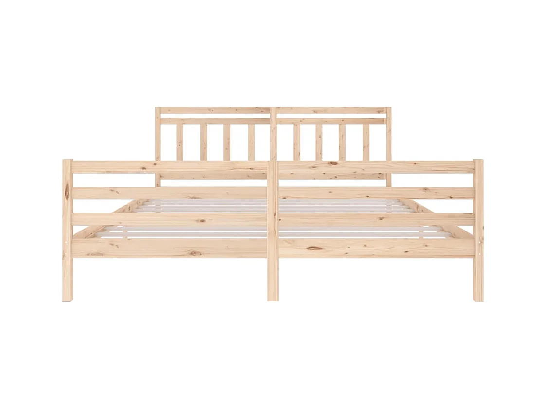 Lit double | Lit adulte | Cadre de lit bois massif 200x200 cm