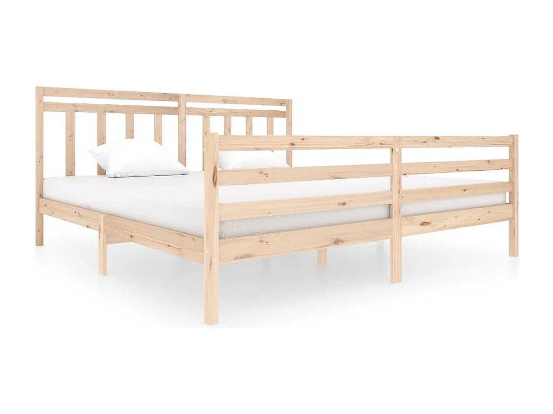 Lit double | Lit adulte | Cadre de lit bois massif 200x200 cm