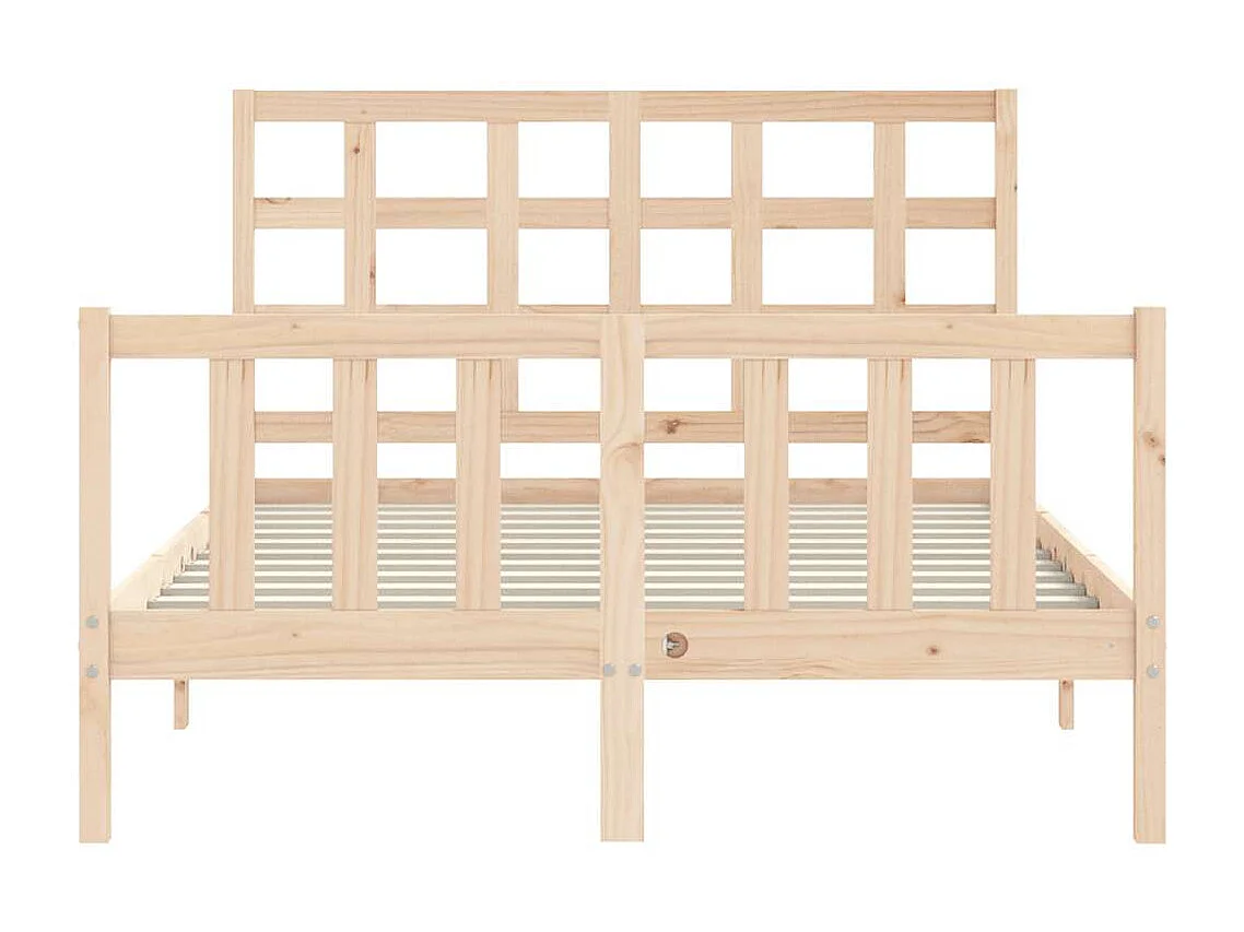 Lit simple | Lit adulte, enfant | Cadre de lit bois de pin massif 120x190 cm
