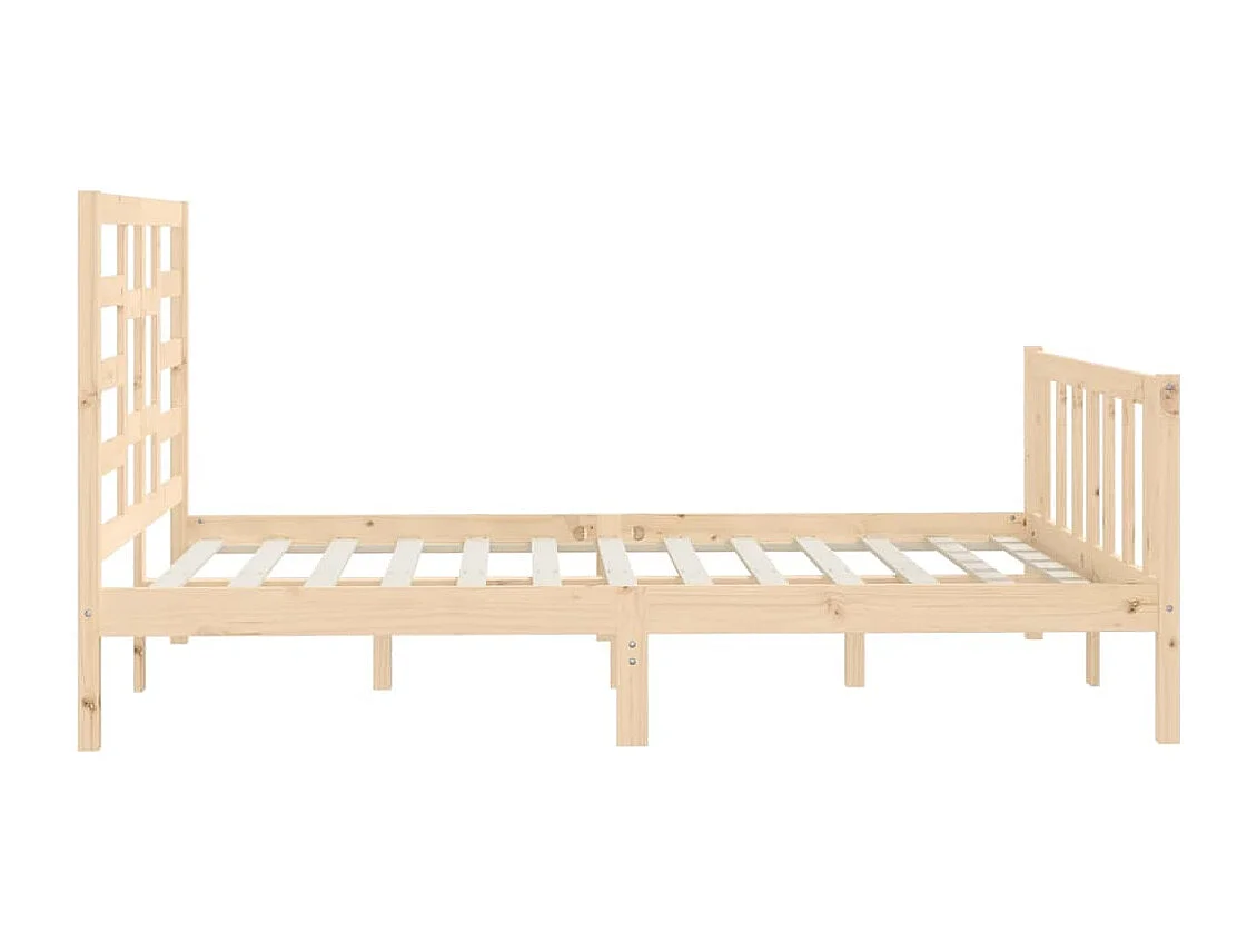 Lit simple | Lit adulte, enfant | Cadre de lit 120x200 cm bois de pin massif
