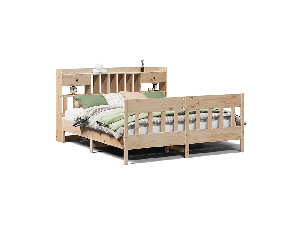 Lit double | Lit adulte | Cadre de lit 180x200 cm bois massif de pin