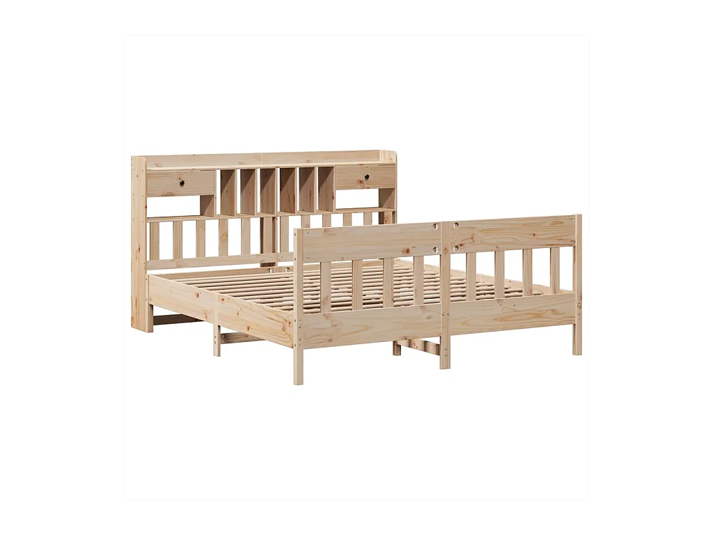 Lit double | Lit adulte | Cadre de lit 180x200 cm bois massif de pin